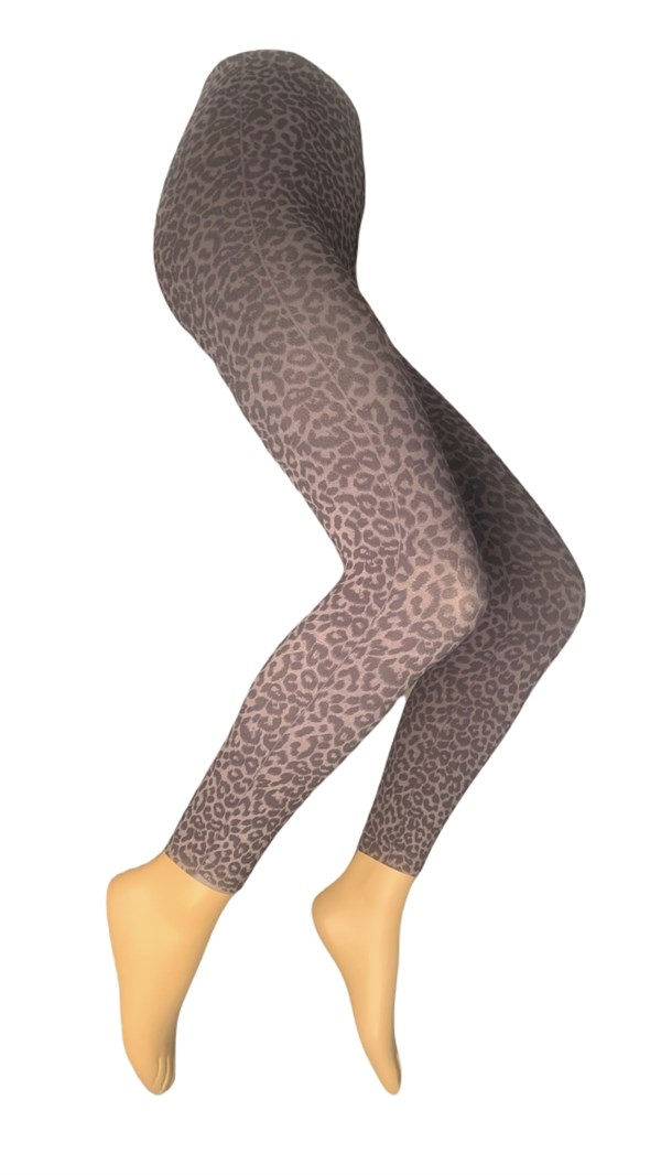 Leopar Desenli Termal (200 Denye) Tayt Kadın Çorap