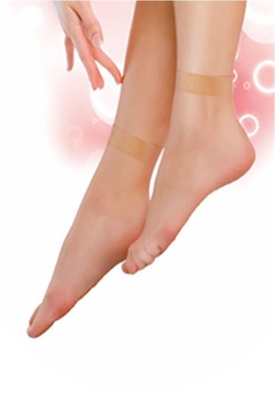 Burnu Şeffaf Fit 15 Soket Kadın Çorap