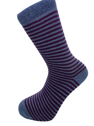 Çizgili Desenli Erkek Soket Çorap