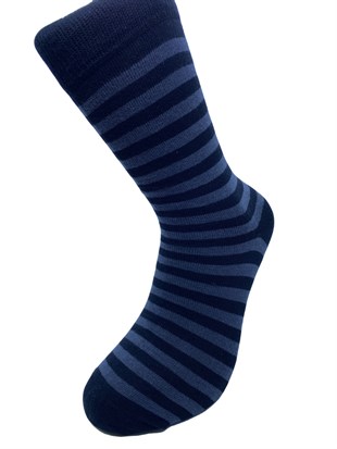 Kalın Çizgili Desenli Erkek Soket Çorap