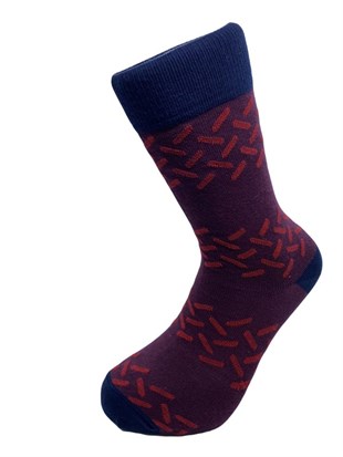 Renkli Desenli Erkek Soket Çorap